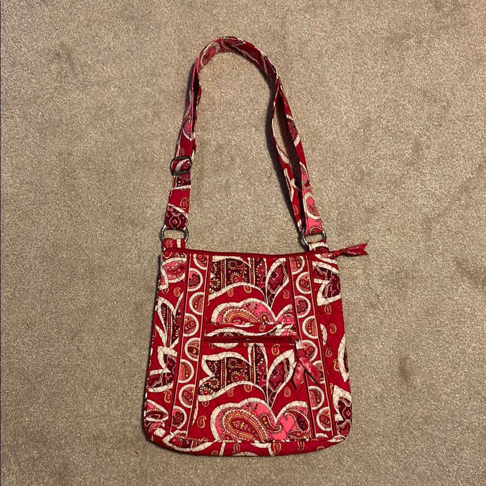 Vera Bradley Vibrant Red Paisley Crossbody Bag